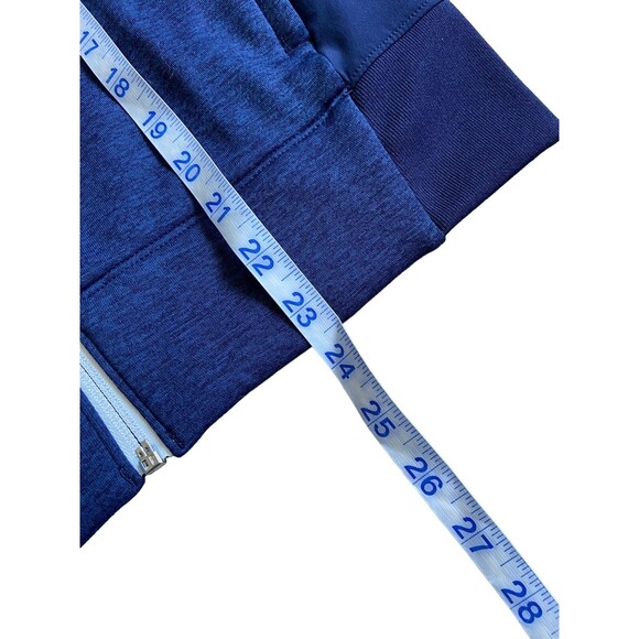 Under Armour Women Qualifier Hybrid Warm Up Jacket Size XS Blue Cold Gear Zip Up - Picture 14 of 15